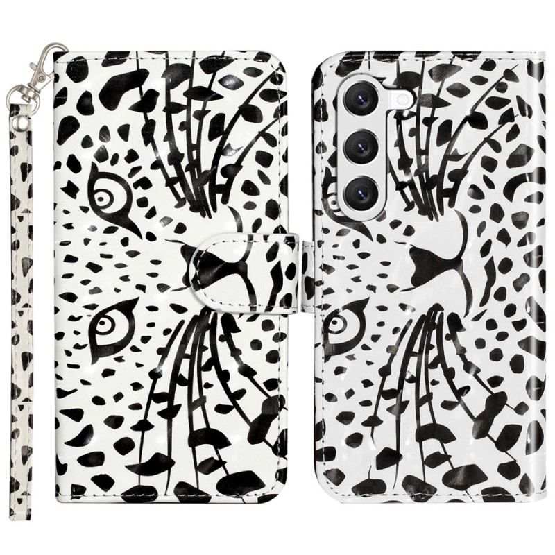 Flip Cover Samsung Galaxy S24 5g Leopardhoved Med Snor