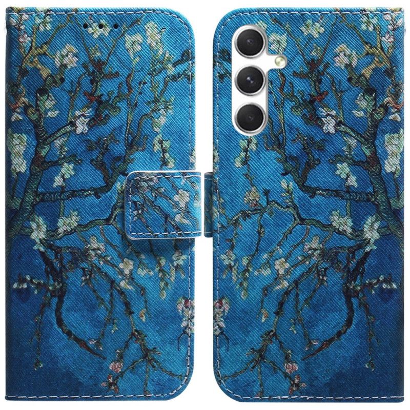 Flip Cover Til Samsung Galaxy S24 5g Abrikosblomster