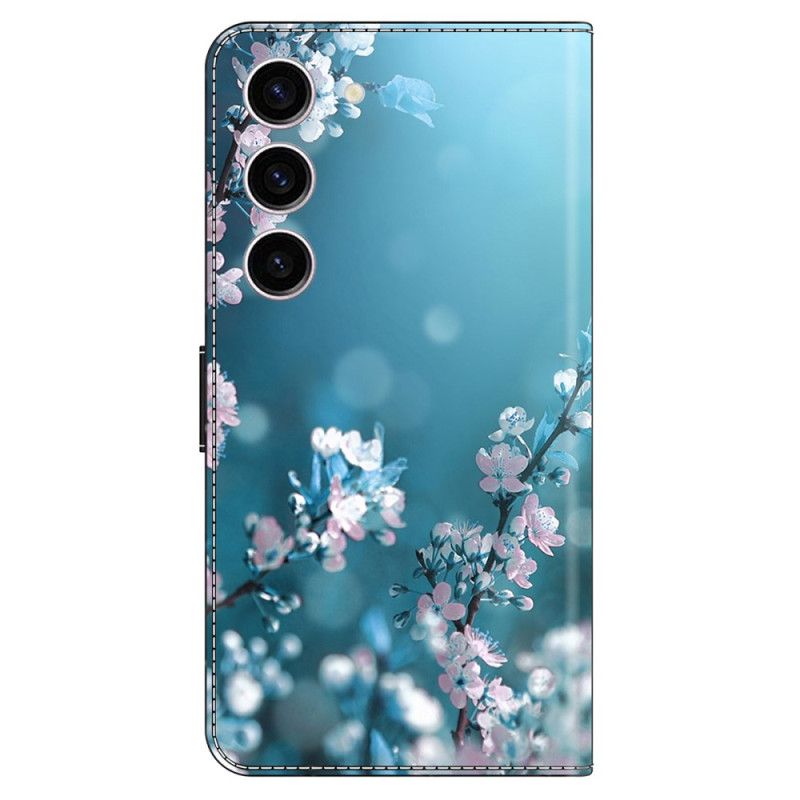 Flip Cover Til Samsung Galaxy S24 5g Blommeblomster