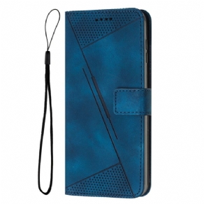 Flip Cover Til Samsung Galaxy S24 5g Geometrisk Design