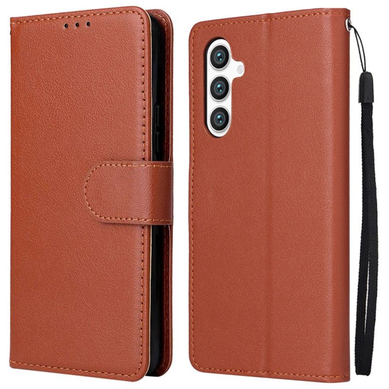 Læder Cover Samsung Galaxy S24 5g Telefon Etui Klassisk Med Lnière