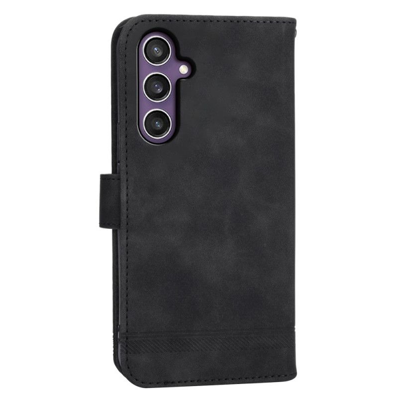 Læder Cover Samsung Galaxy S24 5g Telefon Etui Etui Med Støtte Og Snor Dierfeng