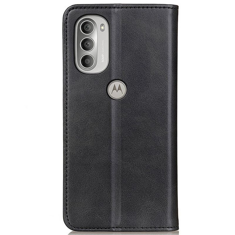 Cover Moto G51 5G Flip Cover Tekstureret Splitlæder