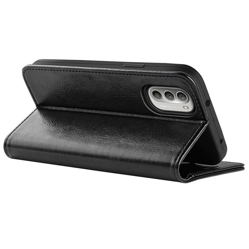 Flip Cover Moto G51 5G Design Lædereffekt