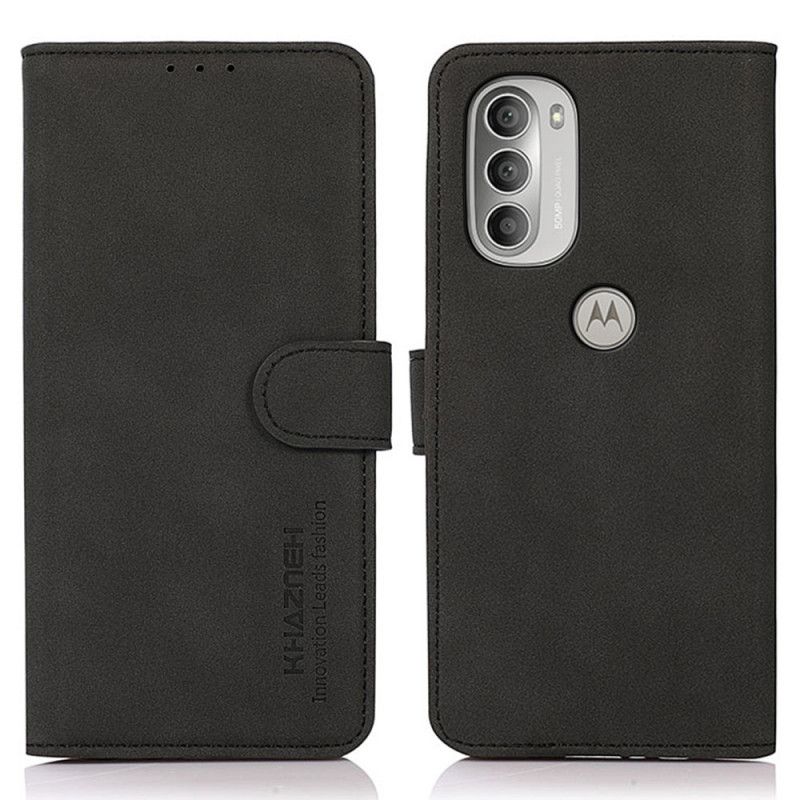 Flip Cover Moto G51 5G Khazneh Modelædereffekt