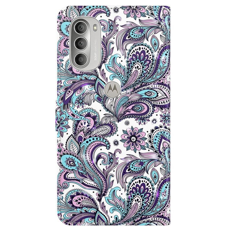 Flip Cover Moto G51 5G Paisley Mønster