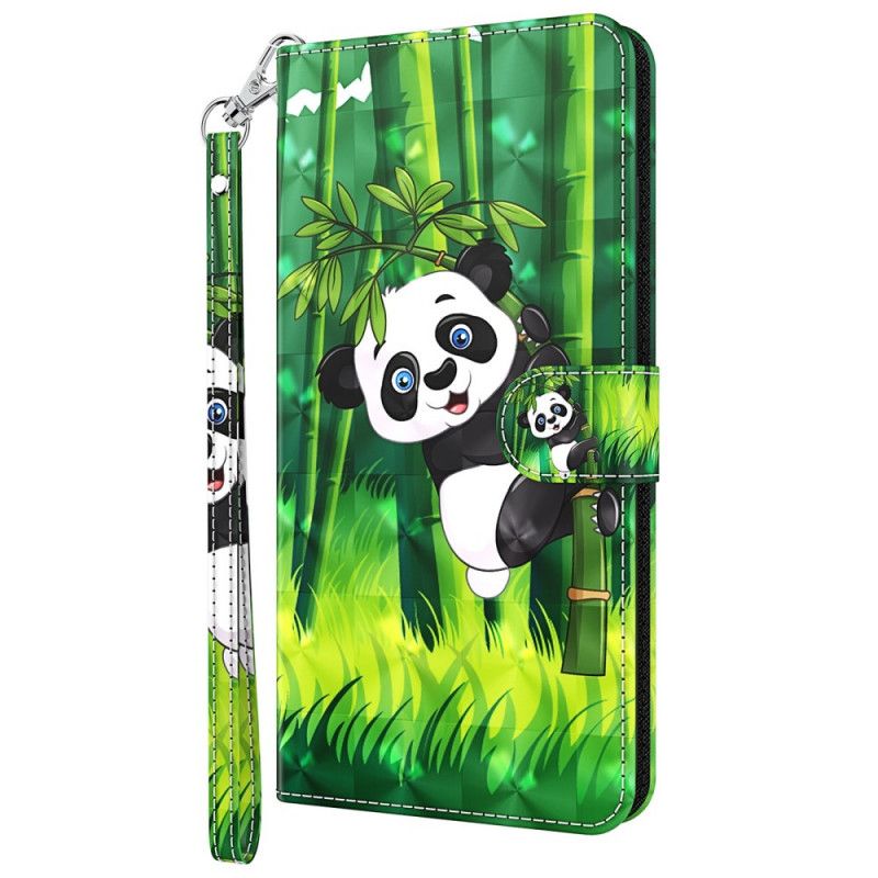 Flip Cover Moto G51 5G Panda Og Bambus