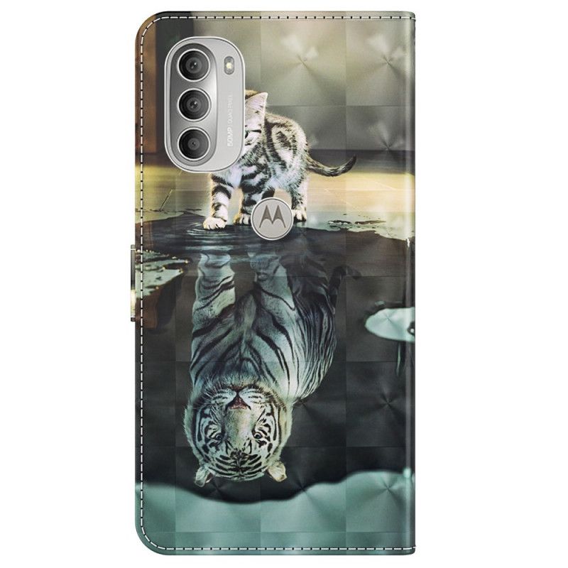 Læder Cover Moto G51 5G Ernest The Tiger