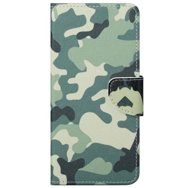 Læder Cover Moto G51 5G Militær Camouflage