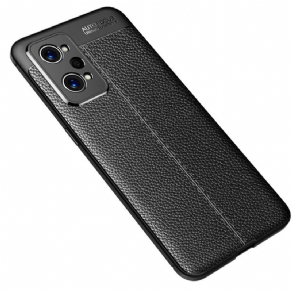 Cover Realme GT Neo 3T / Neo 2 Dobbelt Linje Litchi Lædereffekt