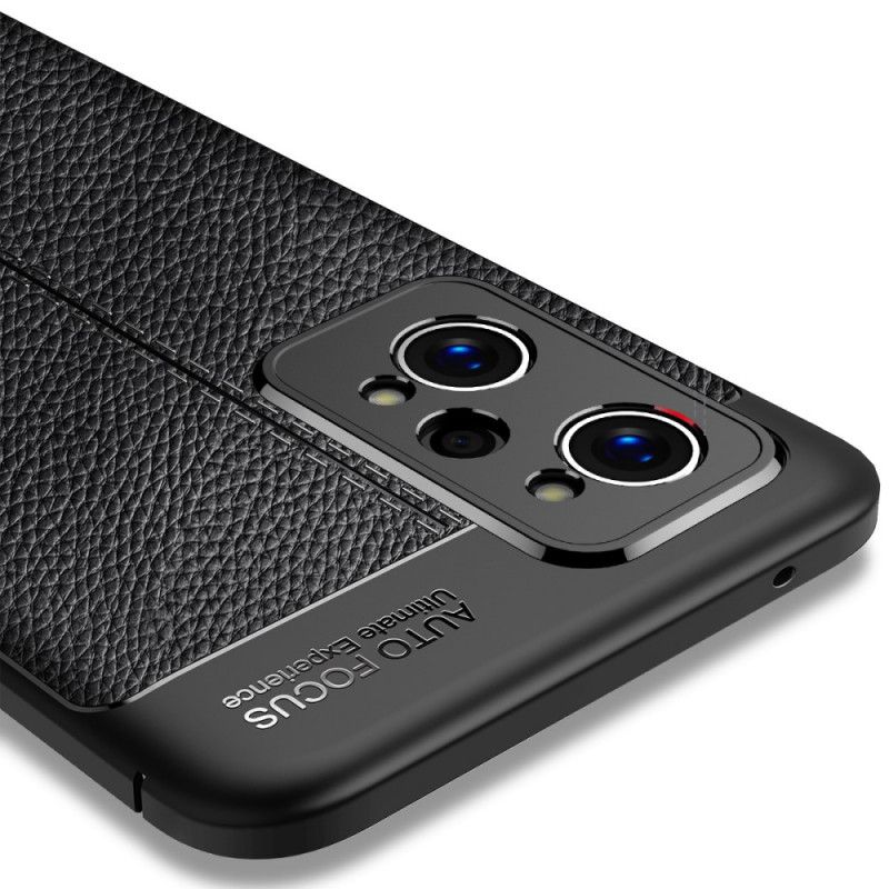 Cover Realme GT Neo 3T / Neo 2 Dobbelt Linje Litchi Lædereffekt