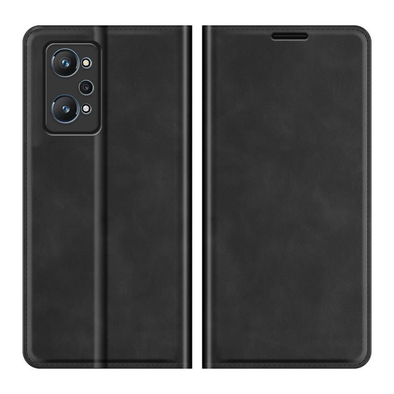 Cover Realme GT Neo 3T / Neo 2 Flip Cover Blødt Silkelædereffekt