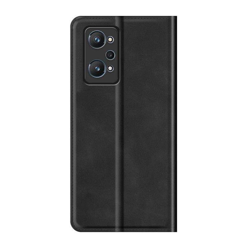 Cover Realme GT Neo 3T / Neo 2 Flip Cover Blødt Silkelædereffekt