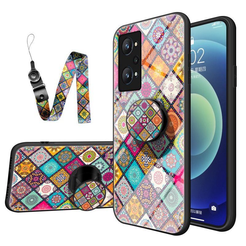 Cover Realme GT Neo 3T / Neo 2 Magnetisk Patchworkholder