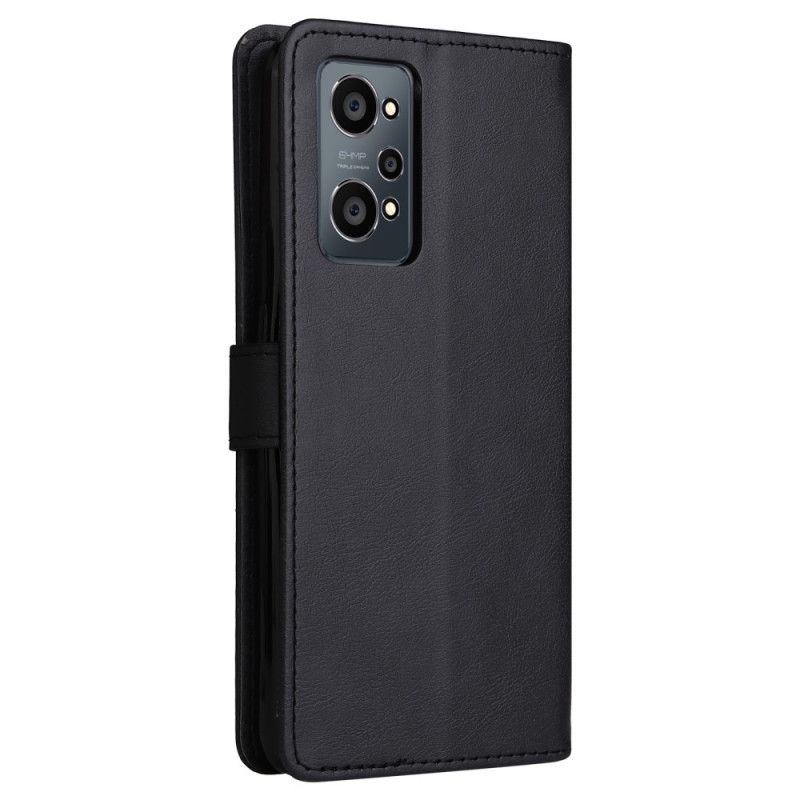 Flip Cover Realme GT Neo 3T / Neo 2 Med Snor Læderremseffekt