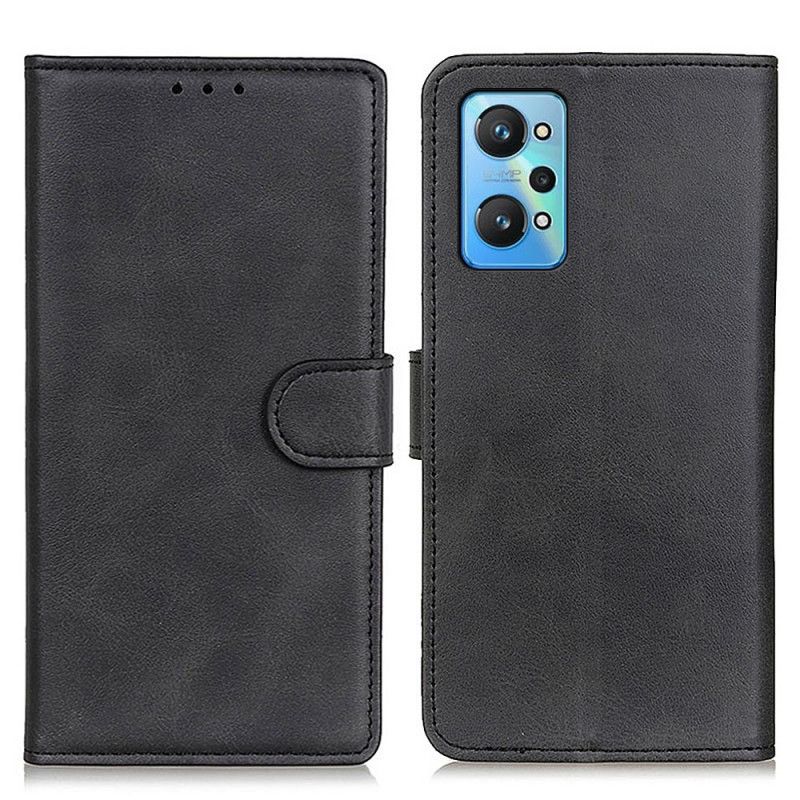 Flip Cover Realme GT Neo 3T / Neo 2 Retro Lædereffekt Mat