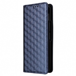 Læder Cover Samsung Galaxy Z Fold 6 Diamantmønster