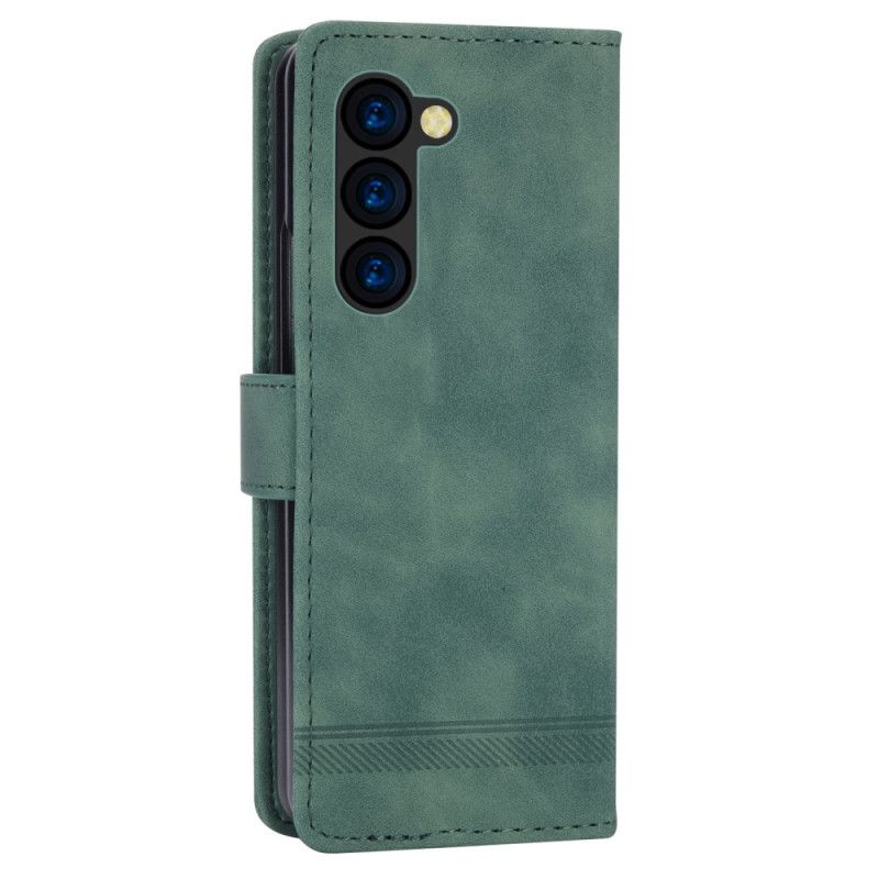 Læder Cover Samsung Galaxy Z Fold 6 Telefon Etui Dierfeng