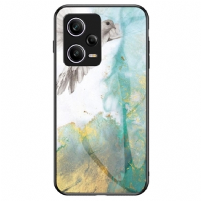 Cover Xiaomi Redmi Note 12 Pro Marmor Hærdet Glas