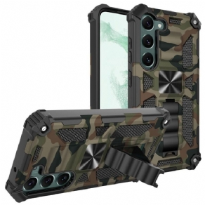 Cover Samsung Galaxy S23 5G Camouflage Aftagelig Støtte