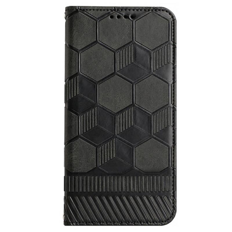 Flip Cover Samsung Galaxy S23 5G Fodboldbold Mønster