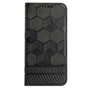 Flip Cover Samsung Galaxy S23 5G Fodboldbold Mønster