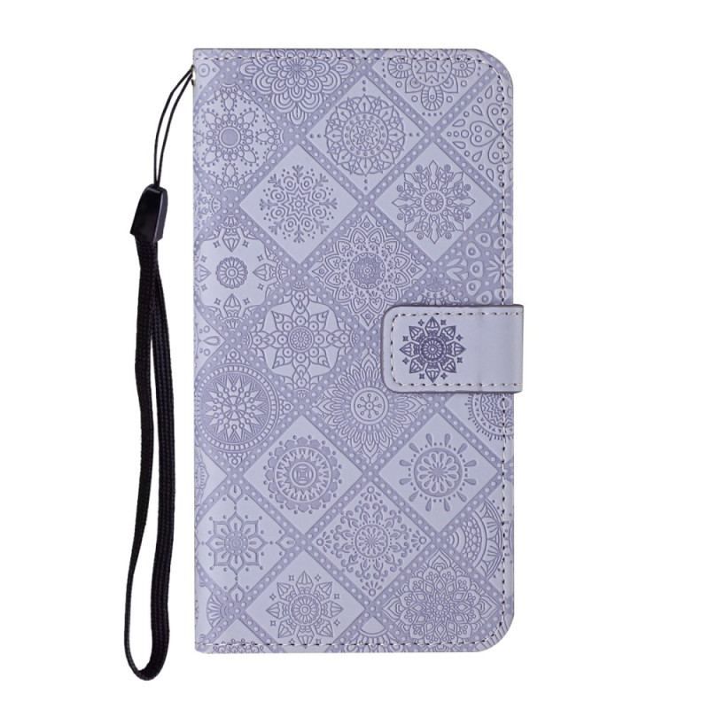 Flip Cover Samsung Galaxy S23 5G Tapestry Mønster