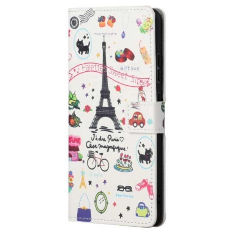 Læder Cover Samsung Galaxy S23 5G Jeg Elsker Paris