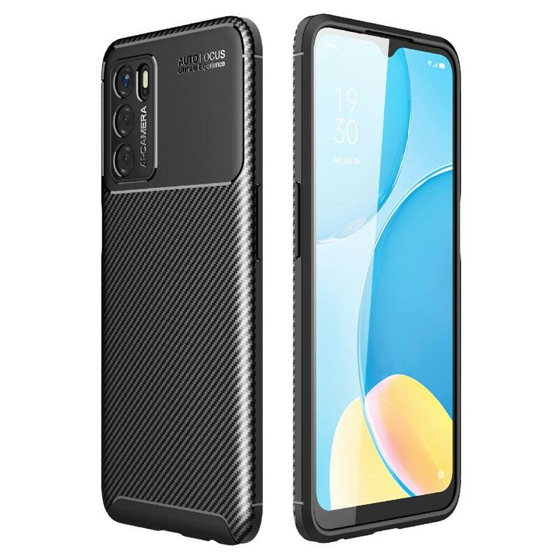 Cover Oppo A16 / A16s Fleksibel Kulfibertekstur