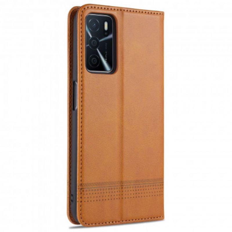 Cover Oppo A16 / A16s Flip Cover Azns Læderstil