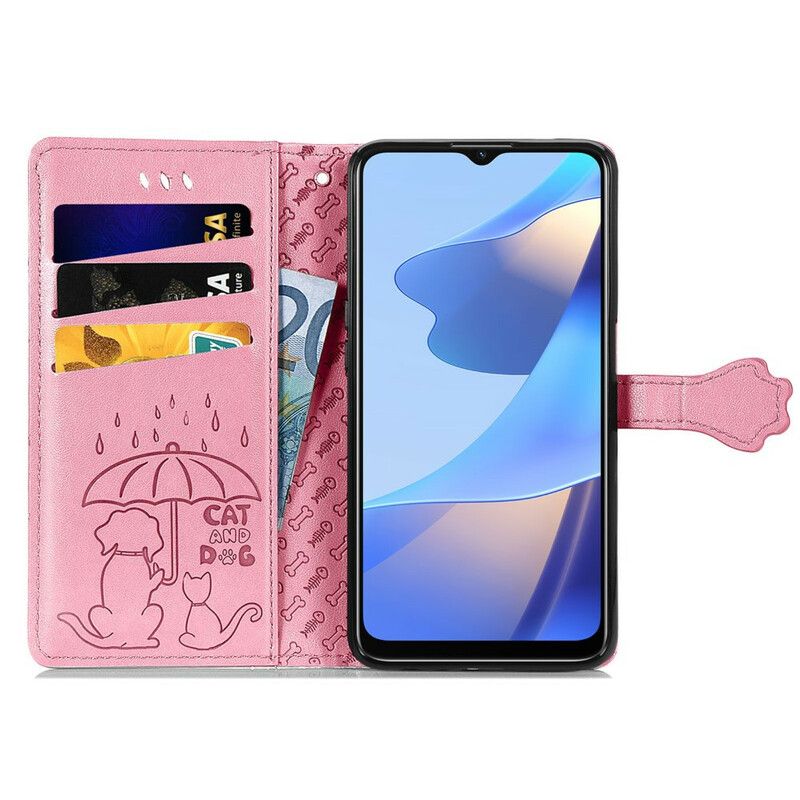 Flip Cover Oppo A16 / A16s Animerede Dyr