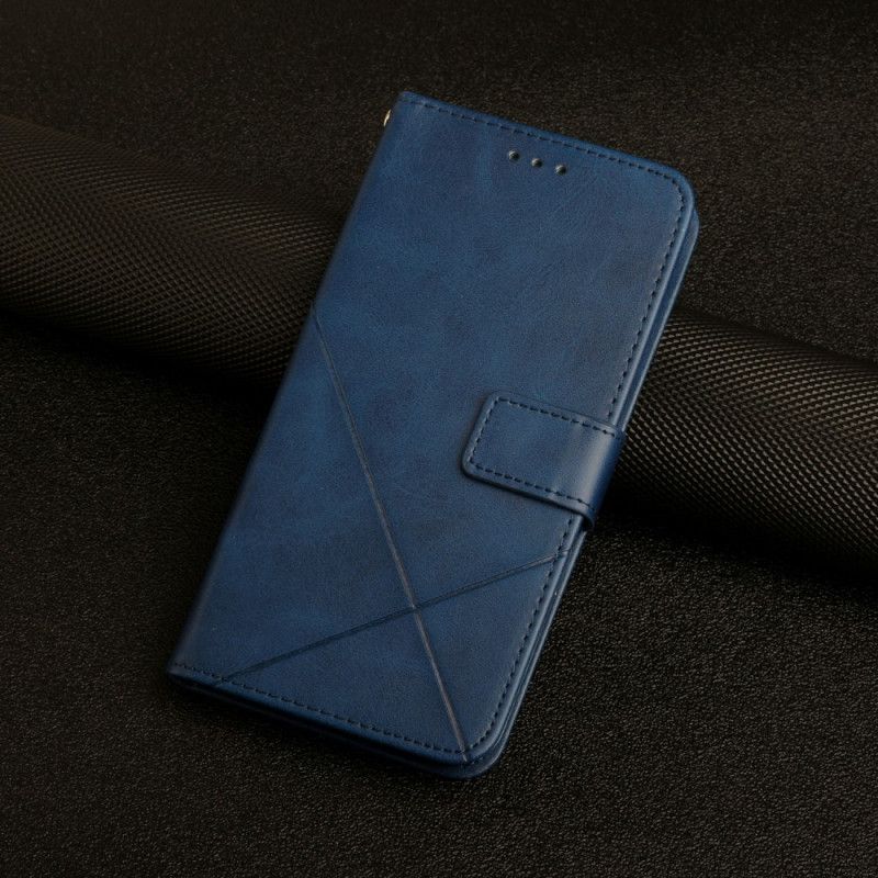 Flip Cover Oppo A16 / A16s Geo X Design Læderstil