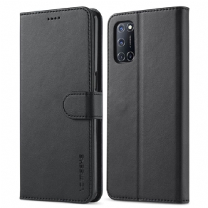 Flip Cover Oppo A16 / A16s Lc.imeeke Lædereffekt