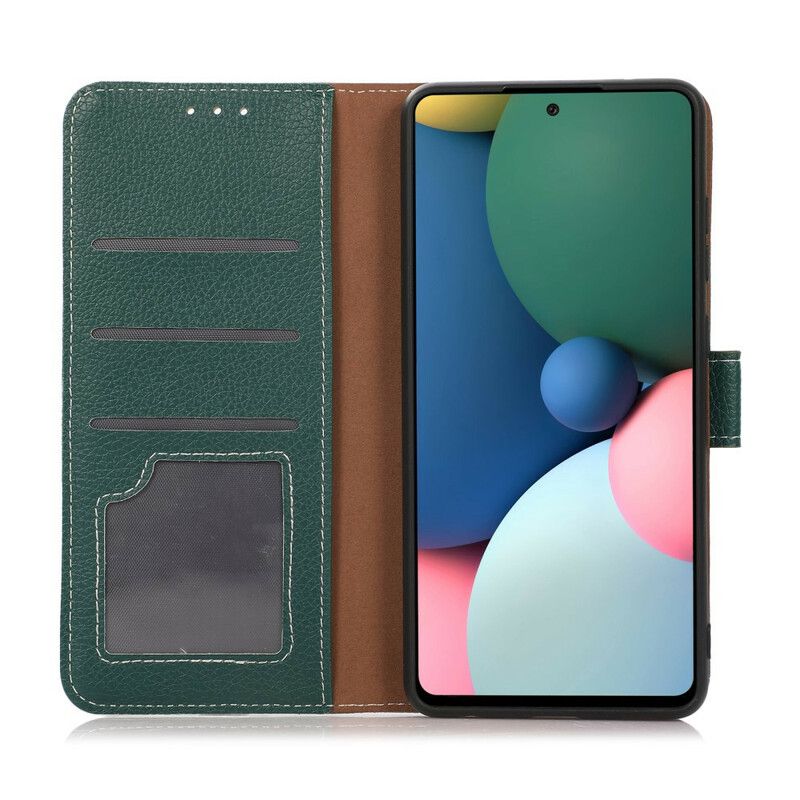 Flip Cover Oppo A16 / A16s Litchi-lædereffektsøm