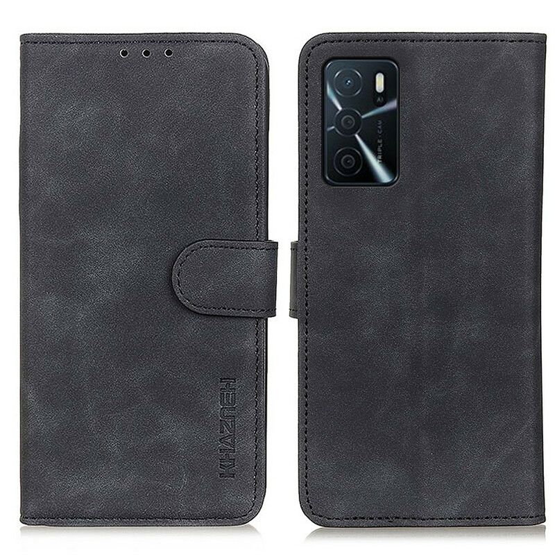 Flip Cover Oppo A16 / A16s Mat Vintage Lædereffekt Khazneh