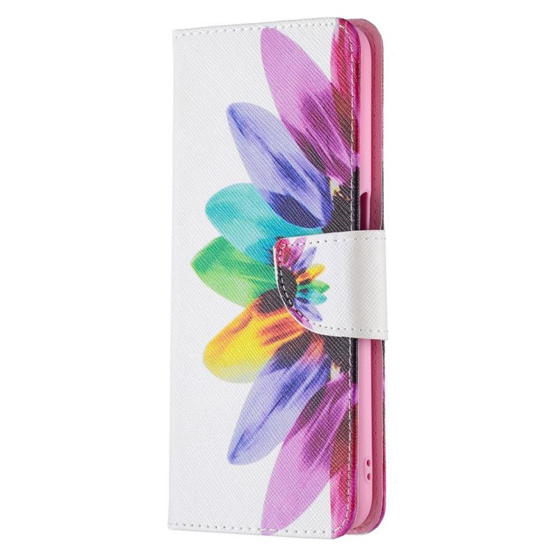 Læder Cover Oppo A16 / A16s Akvarelblomst