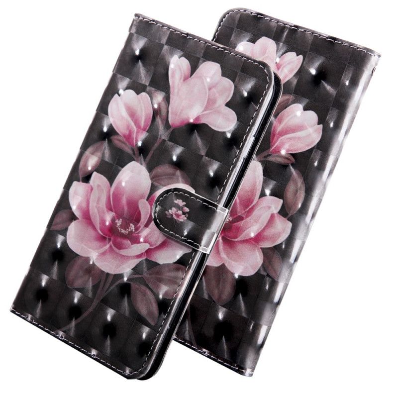 Læder Cover Oppo A16 / A16s Blomsterblomster