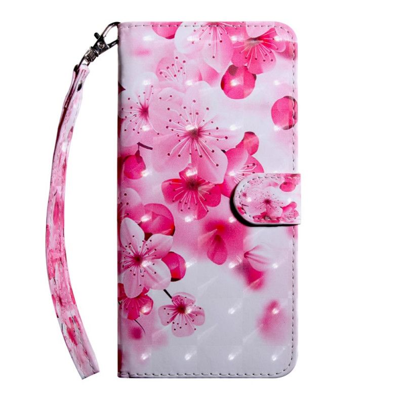 Læder Cover Oppo A16 / A16s Pink Blomster