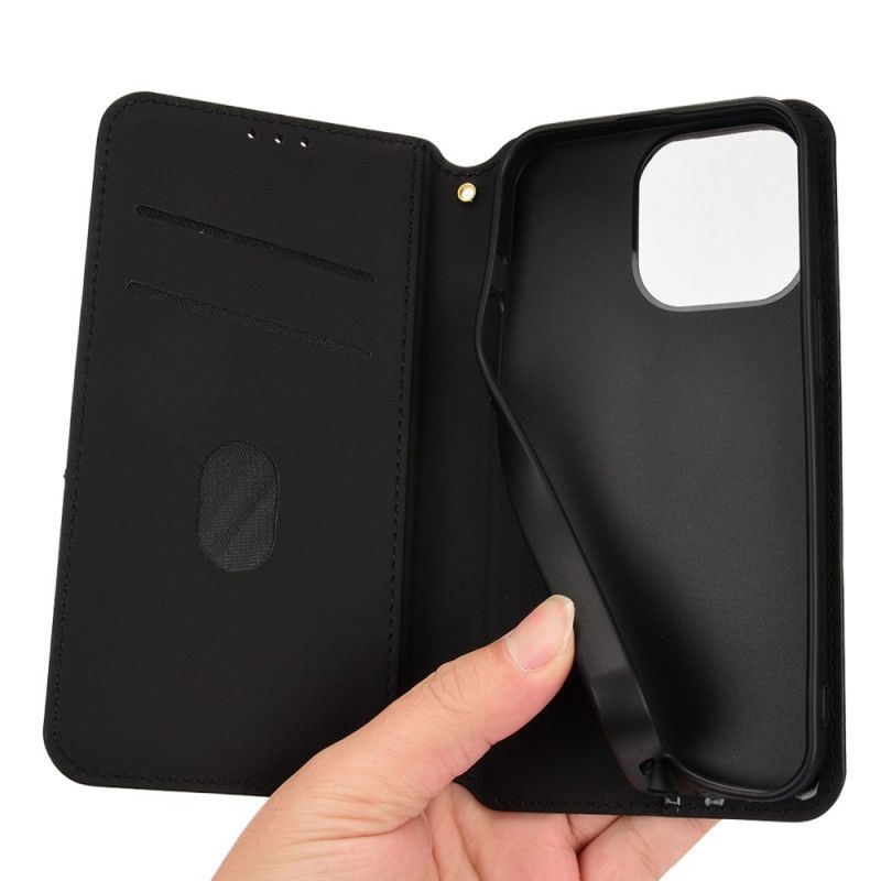 Cover iPhone 14 Pro Max Flip Cover 3d-tekstur