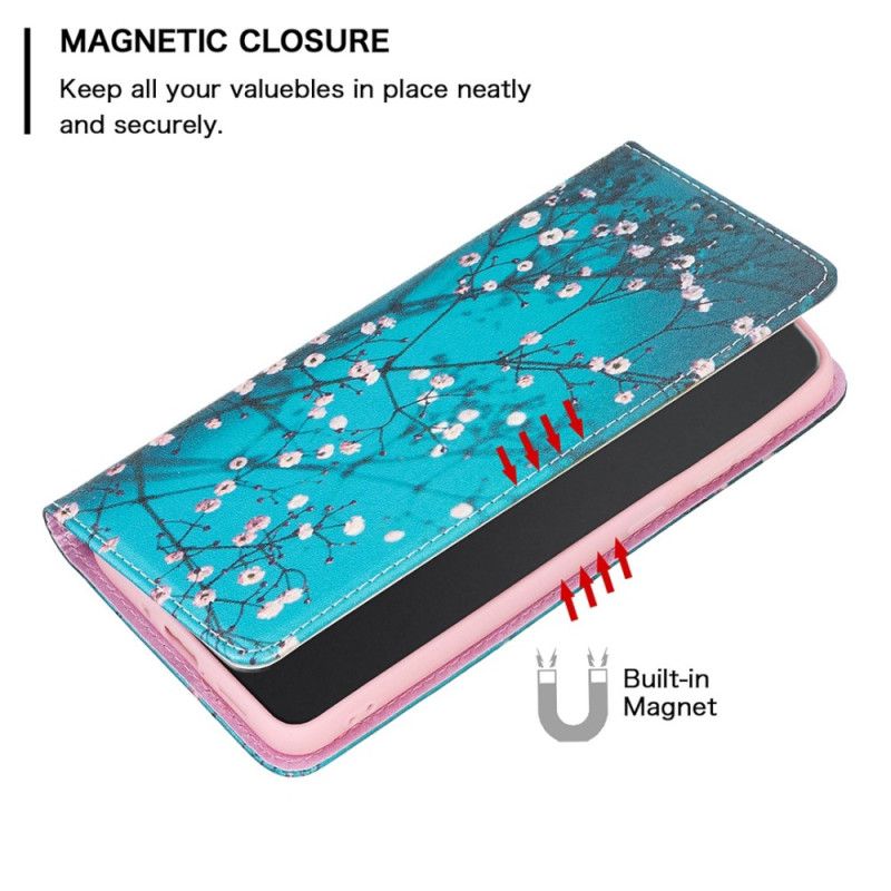 Cover iPhone 14 Pro Max Flip Cover Blomster