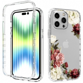 Cover iPhone 14 Pro Max Forstærket Blomster