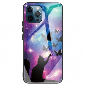 Cover iPhone 14 Pro Max Star Cat Hærdet Glas