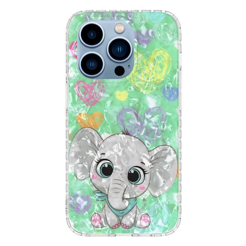 Cover iPhone 14 Pro Max Stilfuld Elefant