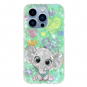 Cover iPhone 14 Pro Max Stilfuld Elefant