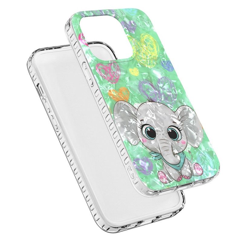 Cover iPhone 14 Pro Max Stilfuld Elefant