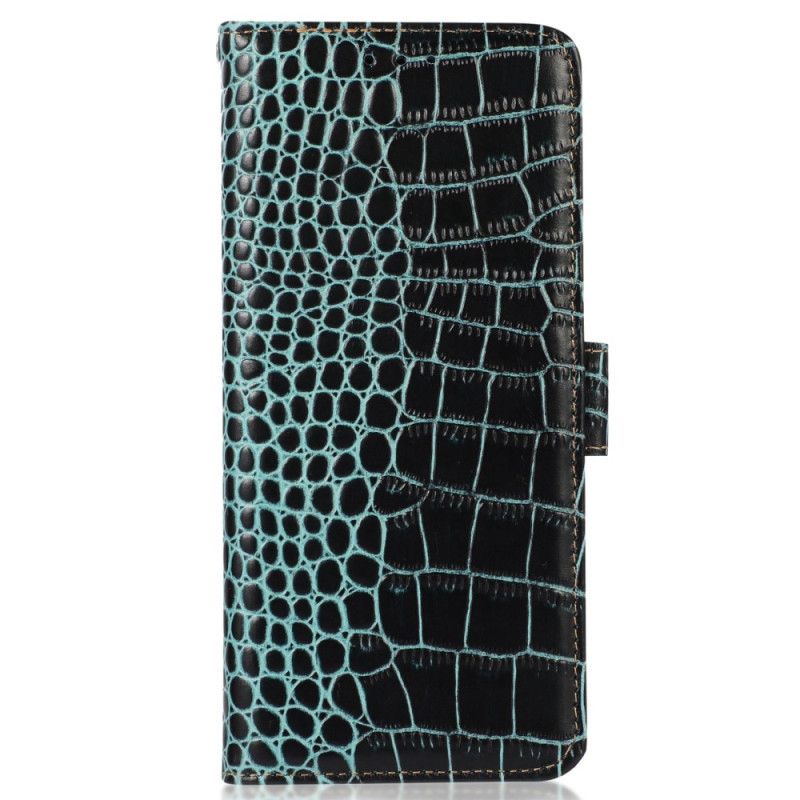 Flip Cover iPhone 14 Pro Max Rfid Crocodile Style