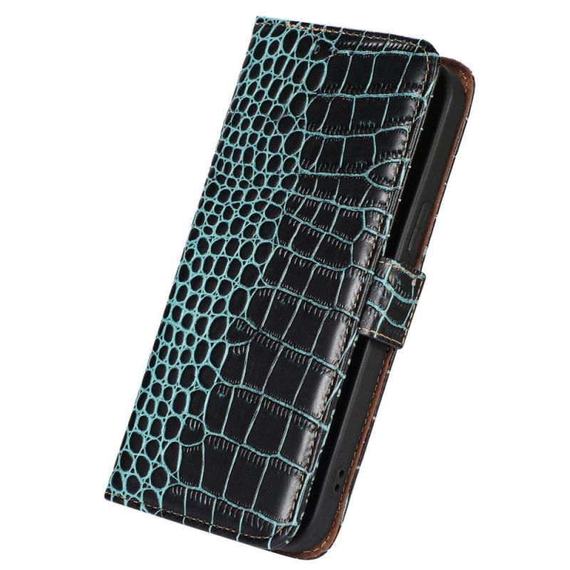 Flip Cover iPhone 14 Pro Max Rfid Crocodile Style