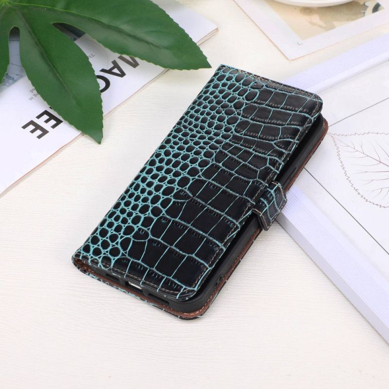 Flip Cover iPhone 14 Pro Max Rfid Crocodile Style