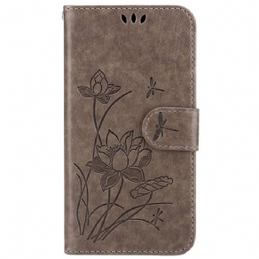 Flip Cover iPhone 14 Pro Max Vintage Vegetabilsk Stil