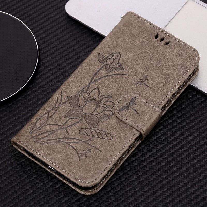 Flip Cover iPhone 14 Pro Max Vintage Vegetabilsk Stil